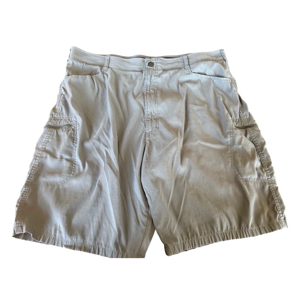 Wrangler Mens Outdoor Series Cargo Shorts 40 Blue Comfort Hiking Utility Tech